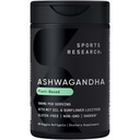 Sports Research® Ashwagandha Softgels mit Kokosnuss-MCT-Öl - Natural Adaptogen Made with Shoden® Ashwa for Relaxation, Calm & Sleep Support - Gluten Free & Vegan Friendly - 60 Count