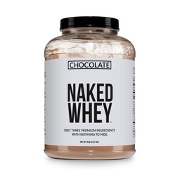 NAKED Whey Protein Supplement Pulver, Schokolade, GMO frei, Soja frei, Gluten Freie Hilfe Muskelwachstum und Erholung 60 Servierungen, 5 Ib