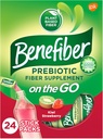 Benefiber auf dem Go Prebiotic Fiber Supplement Pulver für Verdauungs-Gesundheit, Daily Fiber Powder, Kiwi Strawberry Flavor Powder Stick Packs - 24 Sticks (5.28 Unzen)