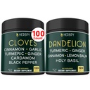 Bundle 7in1 Cloves Supplemento & 6in1 Dandelion Supplemento - Supporto Immune, Digestione e salute del cuore
