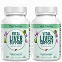 Vital Liver Support - Premium Liver Cleanse Detox & Repair Formel mit Milchdistel unterstützt Lebergesundheit und Detox Cleanse