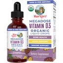 MARYRUTH'S Vitamin D3 Flüssigkeitstropfen | Megadose 4000 IU | USDA Organisches flüssiges Vitamin D Spray für Erwachsene & Kinder | Immununterstützung & Knochengesundheit | Vegan | Glutenfrei | Non-GMO | 30 Servierungen