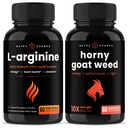 NutraChamps L-Arginin Capsules und Horny Goat Weed Capsules 2 Pack Bundle