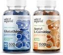 Gommies L-glutathion et Gommies L-Carnitine sauvages et organiques Compte 60