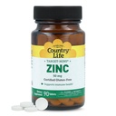 Country Life Target-Mins Zink 50 mg 90 Tabletten - Zinkpräparate für die Gesundheit des Immunsystems - Zink 50 mg - Zinkunterstützung
