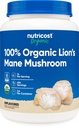 Nutricost Organic Lion's Mane Mushroom Powder 1LB - Zertifiziert USDA Organic