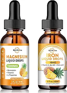 Flüssige Magnesium- und Eisenergänzung Ananas Flavor