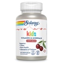 SOLARAY Kinder Vitamine & Minerals Komplettes Multivitamin für Kinder Große schwarze Kirsche Flavor (076280047974) (60 Chews, 30 Serv)