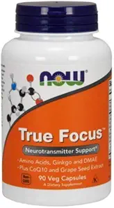 True Focus, 90 Veg Caps von Now Foods (Pack von 6