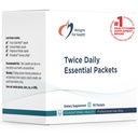 Designs for Health Twice Daily Essential Packets - Tägliche Multivitamin-Packs mit Immununterstützung Vitamine Vitamin D + Zink - Calcium + Magnesium Kapseln - OmegAvail Fish Oil (60 Einzelpackungen)