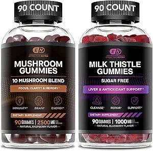 EFFECTIVE NUTRA Pilzgummis & Milchdistelgummis