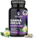 KANNAFOCUS - Natural Kanna Extract 50mg, Fermented Sceletium Tortuosum & Bioperine® - Fokus, Mood & Mental Wellness Support - Herbal Nootropic for Daily Clarity & Energy - 30 Kapseln
