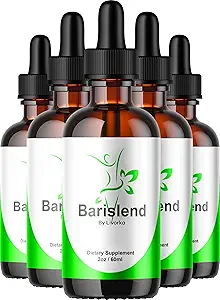 (5 Pack) Barislend Drops, Barislends ufficiali Advanced Liquid Drops Formula, BarislendDrop Supplement Premium Liquid Supplement Support, 5 bottiglie per 5 mesi