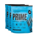 PRIME HYDRATION+ Sticks Blau Himbeere | Hydration Pulver Einzeln Servieren Sticks | Elektrolytpulver auf dem Go | 250mg BCAAs, B Vitamine, Antioxidantien | Niedriger Zucker | Koffeinfrei | Vegan | 48 Sticks
