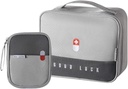 Leere Erste Hilfe Taschen Reisen medizinische Versorgung Insulated Medicine Tasche Bequeme Sicherheit Kit Anzug für Familie Outdoor Wander Camping Auto Büro Arbeitsplatz, Grau