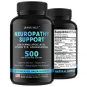 Neuropathy Support Natural Nerve Discomfort Relief - Made in USA - Nerve Antioxidant für Trigeminal Neuralgia, Diabetic & Peripheral Neuropathie - Hands, Neck, Füße & Zehen Behandlungsformel - 60 Caps