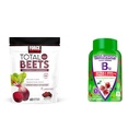 Kraftfaktor Total Beets Chews mit Beetroot & Grapeseed Extract Plus Vitafusion B12 Gummis, 90 Count Cherry Flavor