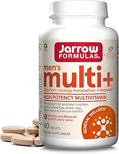 Jarrow Formulas Men's Multi+ Multivitamins, Multivitamin für Männer, 60 Tabletten, 30 Tage Versorgung
