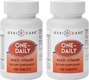 GeriCare One-Daily Multi-Vitamin Tabletten Nahrungsergänzung 100 Count (Pack von 2)
