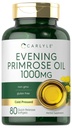 Carlyle Abend Primrose Öl Kapseln 1000mg | 80 Softgels | Kaltgepresste Ergänzung | Non-GMO & Gluten kostenlos