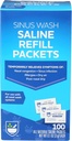 Rite Aid Sinus Wash Recharge Kit, Paquets Saline enveloppés individuellement - 100 Count.