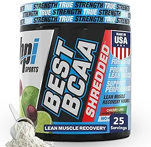 BPI Sports Best BCAA Shredded - Caffeine Free Thermogenic Recovery Drink, Lean Muscle Building BCAA Powder für Frauen und Männer, Preworkout BCAAs Amino Acids Drink- Cherry Lime - 25 Portionen