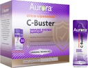 Aurora Nutrascience Ultra Liposomal C-Buster Immunsystem Unterstützung, Vitamin C, Vitamin D, Zink, Elderberry, Pelargonium, Vitamin K & Ginseng, 30 Pakete, 10 ML