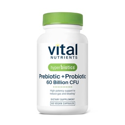 Hyperbiotics Vital Nährstoffe Präbiotikum und Probiotikum für Frauen und Männer | 60 Billion CFU | Pre and Probiotics unterstützt Verdauungsgesundheit, Verstopfung, Durchfall, Gas & Bloating | 60 Vegan Kapseln
