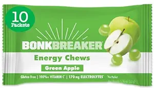 Bonk Breaker Energy Chews, Glutenfrei, Dairy-freie Zutaten, um schnelle Energie und Fokus, 1 Box von 10 Packungen, Vielfalt Pack