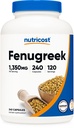 Nutricost Fenugreek Seed 1350mg, 240 Kapseln - Glutenfrei, Non-GMO, 675mg pro Kapsel