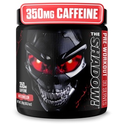 JNX SPORTS The Shadow! 350mg Caffeine Hard Core Preworkout - Watermelon 30 Servings | Electric Energy, Mental Focus & Superhuman Strength for Men & Women