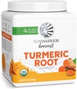 Sunwarrior Organic Turmeric Root Powder | Pure Raw Superfood Powder for Baking Smoothies and Curry | USDA Non-GMO 490g Tub (70 SRV) Bio Harvest