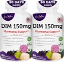 Complesso DiM delle donne 150mg - Bioperine Estrogen Balancing Pills per Menopause & Hot Flashes Supporto Rilievo Acne Potente Supplemento - 60 Capsule - Made in USA