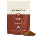 Echte Pilze Reishi Pilzpulver - Handpicked Bio Pilzextrakte - Rote Reishi für Tranquil Daily Wellness mit verifizierten Beta Glucans Vegan, Non-GMO, keine Kornfüller, 45 Portionen