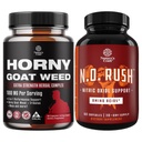 Bundle of Horny Goat Weed for Men with Black Maca Root, Tongkat Ali, Saw Palmetto & Panax Ginseng Extract for Stamina & Energy and Nitric Oxid Supplement with L-Arginine for Muscle Growth & Recovery