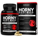 Horny Goat Weed für Männer und Frauen - [20% Icariins Max Strength] - Ausdauer, Ausdauer, Zirkulation, Joint & Back Support - Maca Root, Ginseng, Yohimbine, Tribulus, L-Arginin - USA Made - 60 Count
