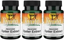 Swanson Kyoto Japanischer Oyster Extrakt - Natürliche Ergänzung Förderung Drive & Wellness für Männer & Frauen - (500 Milligramme 60 Kapseln) (3 Pack)