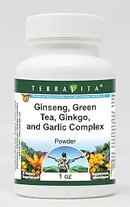 Ginseng, Grüner Tee, Ginkgo und Knoblauch Complex Powder (1 Unze, ZIN: 517068)