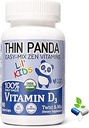 Lil' Kids Organic Vitamin D3 Supplement | 100% von Ihrem RDA | Für starke Knochen & Gesunde Immunität | Unique Twist & Mix Design | GMO Gluten Vegan & Taste Free | Für Kleinkinder Alter 3 & Unter | 90 Servierungen