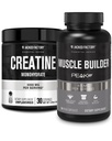 Jacked Factory Creatine Monohydrat-Pulver 150g - Kreatin-Ergänzung für Muskelwachstum, Erhöhte Stärke & Essentials Muskelaufbau - Täglicher Muskelaufbau mit PeakATP (30 Kapseln)