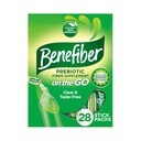 Benefiber On The Go Prebiotic Fiber Supplement Powder for Digestive Health, Daily Fiber Powder, Unflavored Powder Stick Packs - 28 Sticks (3.92 Unzen)