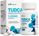 1450MG TUDCA Liver Supplement, Bile Salts Liver Support Supplement Complex, Liver Gesundheit für Leber Nierenreiniger Detox und Reparatur, 60 Kapseln