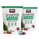 FORCE FACTOR Smarter Greens Superfood Chews, 2-Pack, Greens und Superfoods mit Probiotika, Antioxidantien und Fiber, Greens Supplement zur Unterstützung von Verdauung, Nitric Oxide und Energie, 120 Soft Chews