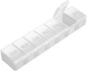 Extra große Pill Organizer Weekly, KAPENS Tägliche Pille Fall Box große Kapazität Komponenten, 7 Tage Pillen Behälter für Medizin ergänzt Vitamin Fish Oil, Weiß