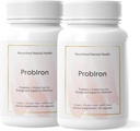 Nourished Natural Health ProbIron - Frauen Probiotikum + Eisenergänzung mit Vitamin C und Kupfer - Vegan Formel für Energie und Verdauungs Wellness - 60 Kapseln