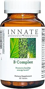 INNATE Response Formulas B Complex - B Vitamin Supplement - unterstützt Cellular Energy Production and Metabolism - Vegan, Kosher, Non-GMO Project Verified - Hergestellt ohne 9 Lebensmittel Allergene - 90 Tabletten