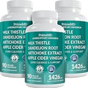 32-in-1 Leberreiniger Detox und Reparieren mit Milchdistel, Silymarin, Artichoke Extract, Beetroot Powder - Gallbladder Supplement mit Active Liver Health Formula - 1426mg (90ct, Pack of 3)