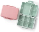 2 Pack 9 Compartiments Travel Pill Organizer Box Hydraure Proof Small Pill Case for Pocket Purse Daily Pill Holder Container for Medicine Vitami