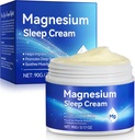 Magnesium Ölcreme für Schlaf,Magnesium Body Butter - Unterstützung für Schlaf, Leg Cramps, Gelenkunterstützung, & Muskel Soreness-Fast Absorption-Nighttime Magnesium Cream 3 fl oz