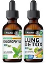 BIO KRAUTER Chlorophyll Tinktur 2 Fl. Oz. & Lung Detox Tinktur 2 Fl. Oz.
